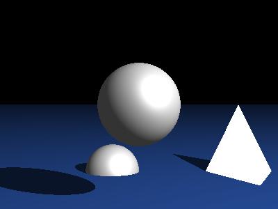 Simples hard shadows